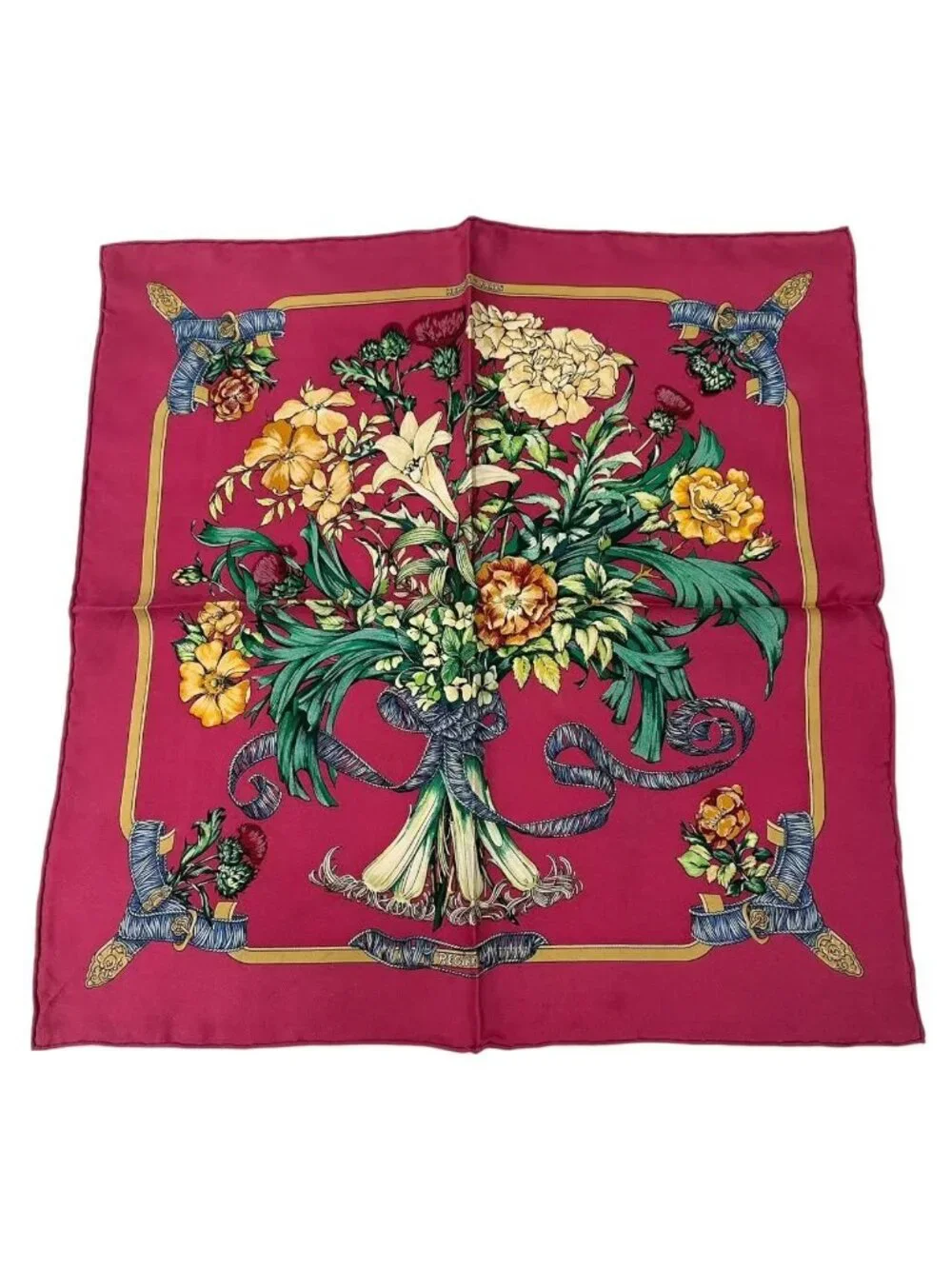 Hermes Regina Her Majesty the Queen Scarf Silk